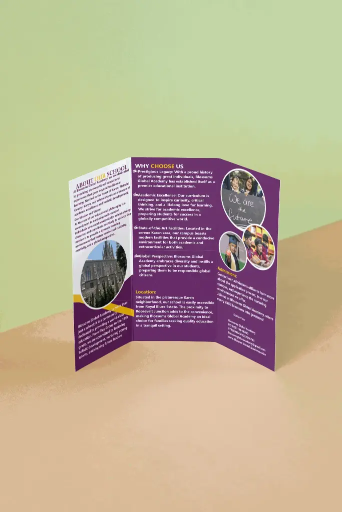 Tri-fold Brochure Design Services